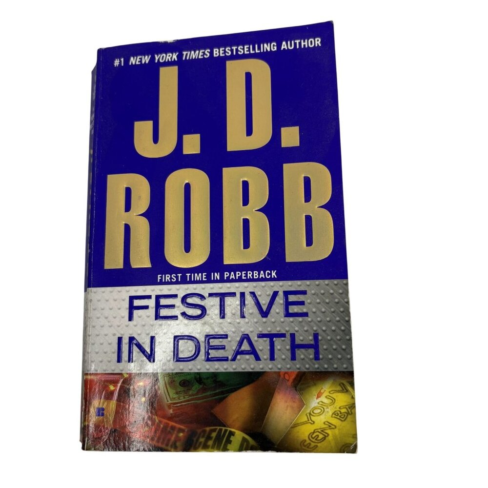 Vintage J.D. Robb Festive In Death Paperback Thriller Novel